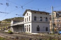 Old historic train station in Ruedesheim Royalty Free Stock Photo