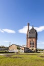 Old historic watertower build of bricks in Wiesbaden Royalty Free Stock Photo