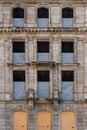 Old historical abandoned building in city Royalty Free Stock Photo