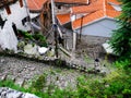 Old historical building top view, Kotor, Montenegro