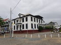 Old historical buildings in Paramaribo, Suriname