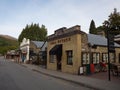 Old historical buildings in 19th century architecture town of Arrowtown near Queenstown Otago, South Island New Zealand