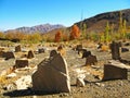 An old historical cemetery near Abyaneh Village , Iran Royalty Free Stock Photo