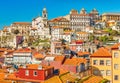 Old historical houses in the center of Porto, Portugal. Cityscape of the famous Portuguese city