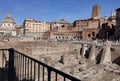 Historical Imperial Forums in Rome, Italy