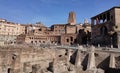 Historical Imperial Forums in Rome, Italy