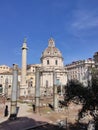 Historical Imperial Forums in Rome, Italy