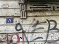 Old historical istanbul abandoned house wall