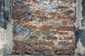 Old Historical Laterite Wall, Background/ Texture Royalty Free Stock Photo