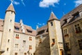 Old historical stone building with turrets