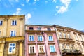 The old, historical tenements at the Old Town in Krakow Royalty Free Stock Photo