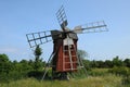 Old and historical windmill of Storlinge Royalty Free Stock Photo
