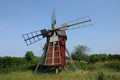 Old and historical windmill of Storlinge Royalty Free Stock Photo