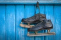 Old hockey skates Royalty Free Stock Photo