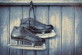 Old hockey skates Royalty Free Stock Photo