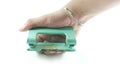 Old Hole puncher in hand Royalty Free Stock Photo