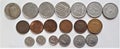 Old Holland Netherland coins currency in different shape and size Royalty Free Stock Photo