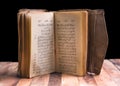 Old holy quran on table Royalty Free Stock Photo