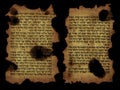 Old holy scripts Royalty Free Stock Photo
