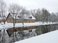 Old home, Lithuania Royalty Free Stock Photo