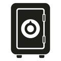 Old home money safe icon simple vector. Finance funds