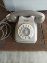 An Old home telephone for collection Royalty Free Stock Photo