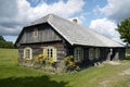 Old homestead in Lithuanian national museum