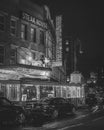 Old Homestead Steakhouse neon sign at night in the Meatpacking District, Manhattan, New York City