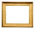 old horizontal classic wide golden picture frame