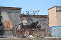 Old Horse Carriage At A Oatman Hotel On Route 66.