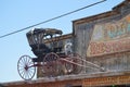 Old Horse Carriage At A Oatman Hotel On Route 66.
