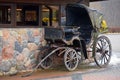 An old horse-drawn carriage. Vintage. Damage. Decorative. Royalty Free Stock Photo