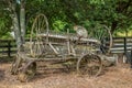 Old horse-drawn hay rake Royalty Free Stock Photo