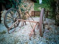 Old horse trailer defies time Royalty Free Stock Photo