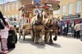 Old horse tram in Svaneke, Bornholm