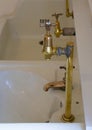 Old Hospital Taps Sink Royalty Free Stock Photo