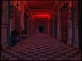 Old hotel hallway Royalty Free Stock Photo