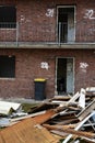 Old house is being removed before demolition Royalty Free Stock Photo