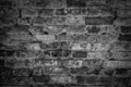 Old house brick wall. Black and white. Your text. Royalty Free Stock Photo