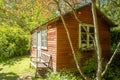 Old house in british countryside with sunlight Royalty Free Stock Photo