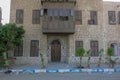 Old house built of sea corals in the fishing town of Marsa Alam in Egypt. Quaint building from atypical material on the Red Sea.