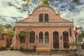 An old house in the city of Morretes, Brazil, a historic city rich in colonial architecture Royalty Free Stock Photo