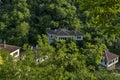 Old house crouched in forest at Melnik town Royalty Free Stock Photo