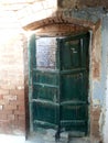 Old house door broken image asian country