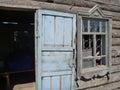 Old house door and window Royalty Free Stock Photo