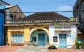 Old house at downtown in Can Tho, southern Vietnam Royalty Free Stock Photo