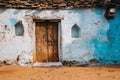 Old traditional house exterior in India Royalty Free Stock Photo
