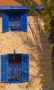 Facade with Blue windows Jaffa Israel