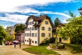 Old house and fontain in the center of Lucerne, Luzern Switzerland