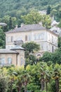 Old house on a forested hill